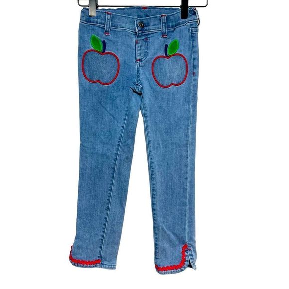 Gymboree Apple Jeans Size 6 EUC Apple for the Teacher Vntg - Picture 1 of 12